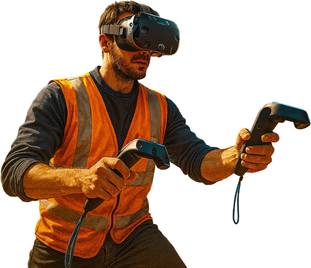 VR fall-safety training